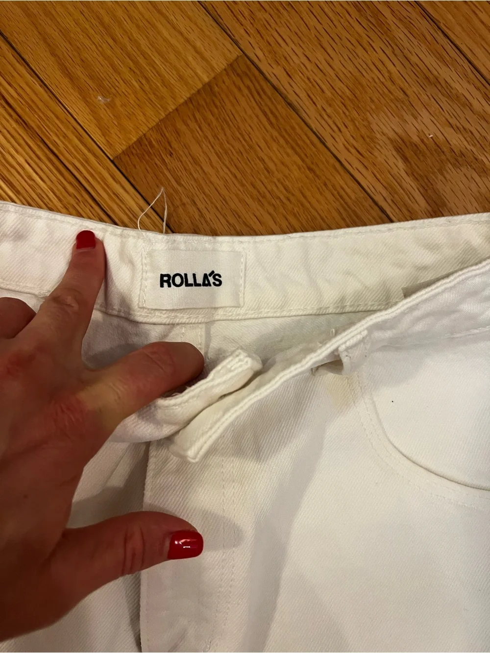 Rolla’s White Denim Shorts